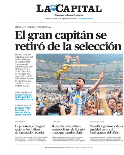 Portada de DIARIO — 1 Set. 2026