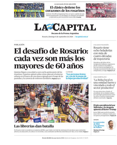 Portada de DIARIO — 6 Set. 2026