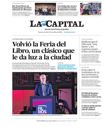 Portada de DIARIO — 9 Oct. 2026
