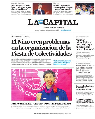 Portada de DIARIO — 15 Set. 2026