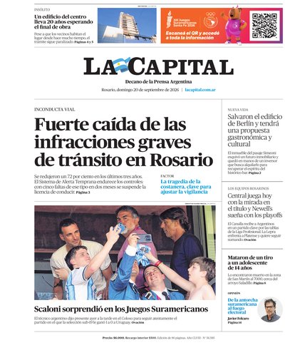 Portada de DIARIO — 20 Set. 2026
