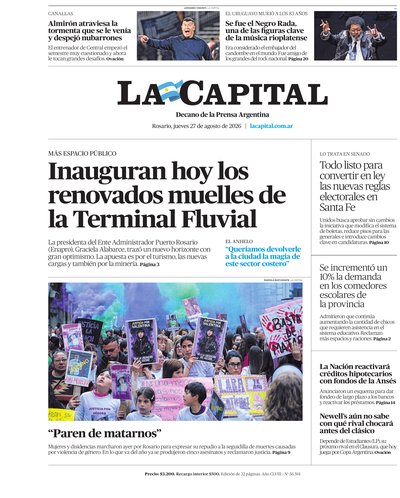 Portada de DIARIO — 27 Ago. 2026