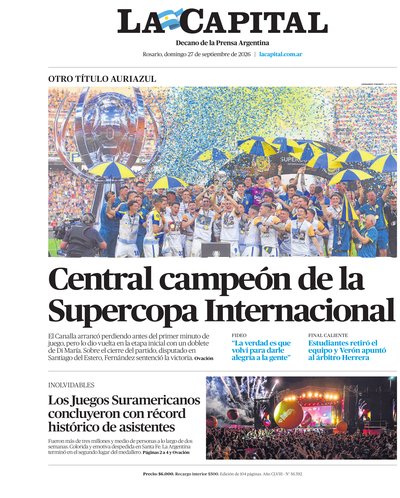 Portada de DIARIO — 27 Set. 2026