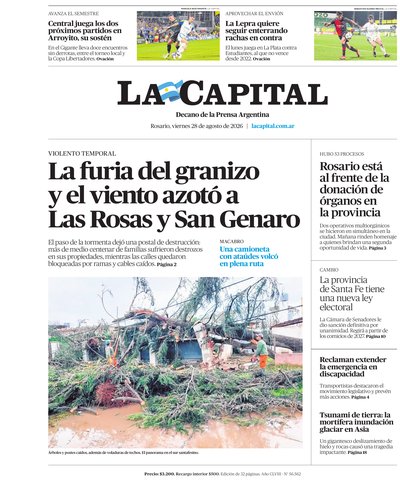 Portada de DIARIO — 28 Ago. 2026
