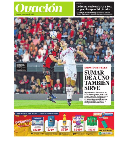 Portada de OVACIÓN — 4 Oct. 2026