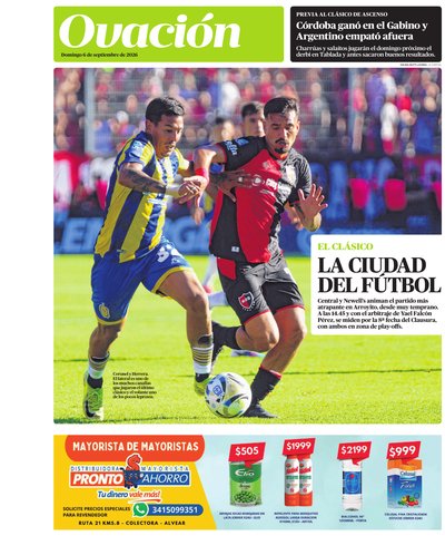 Portada de OVACIÓN — 6 Set. 2026