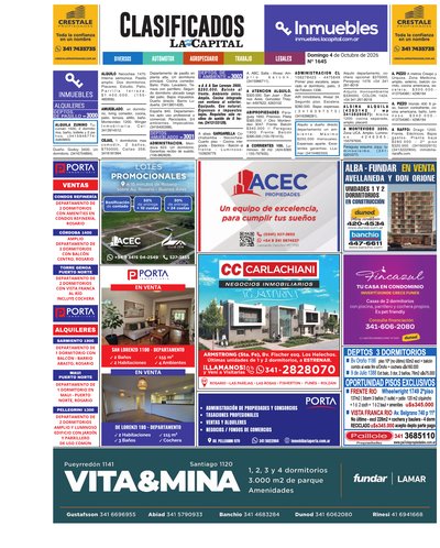 Portada de TOMO 1 CLASIFICADOS — 4 Oct. 2026